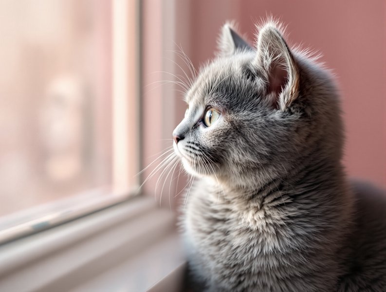英短 · 蓝猫的忧郁侧脸