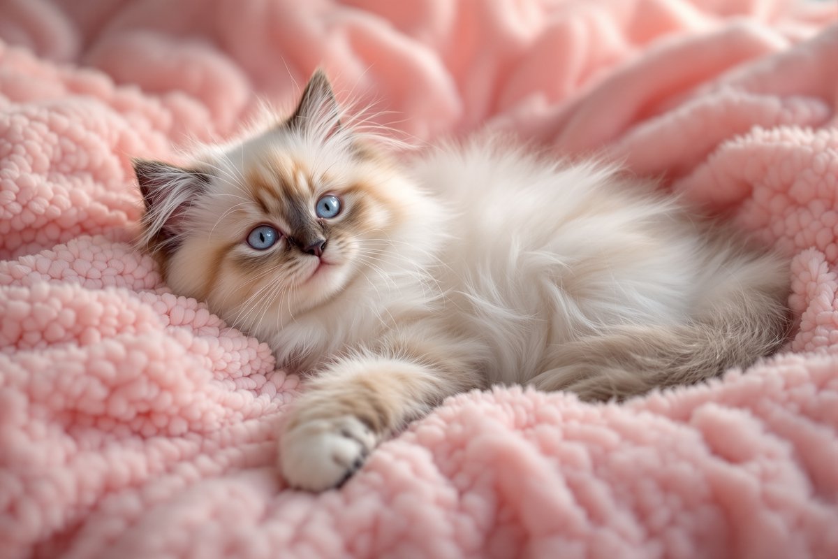布偶猫 · 粉色毛毯的公主 细节图 2